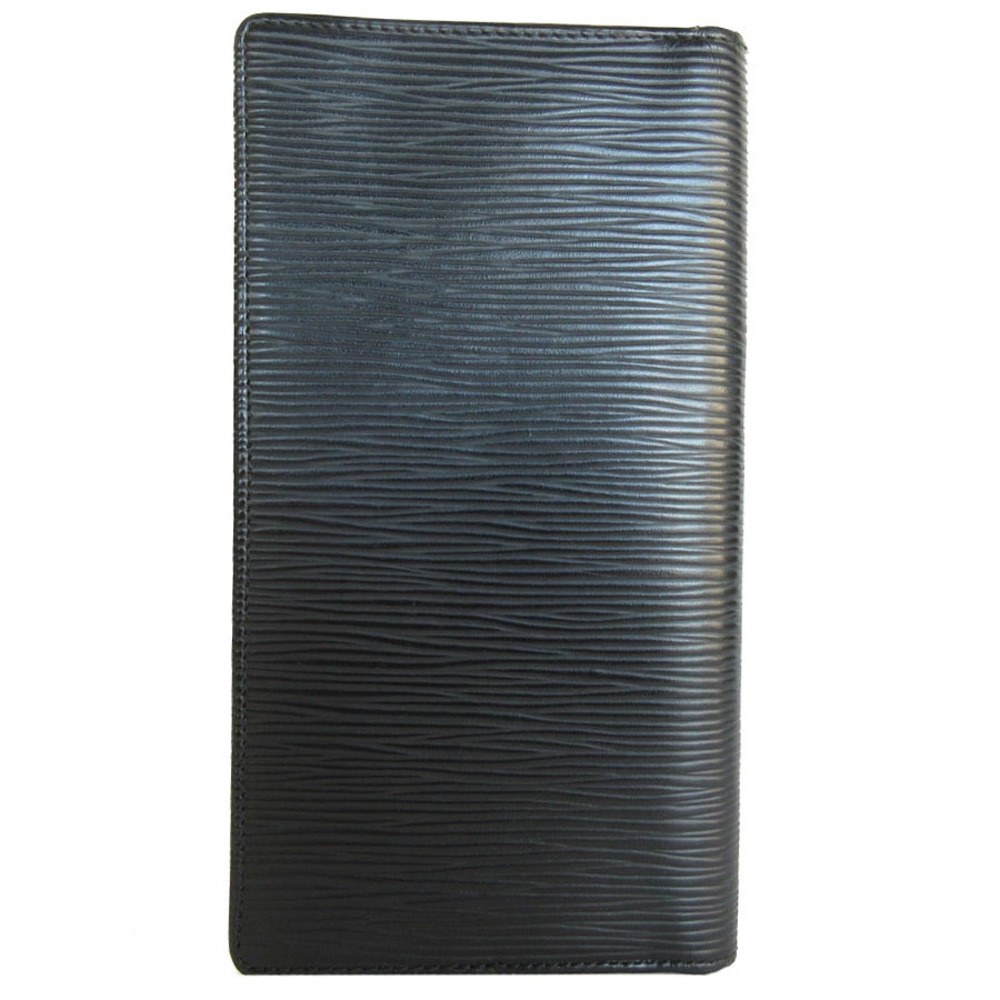 Louis Vuitton Billfold Wallet Epi Black Long Portecarte Leather Credit Black